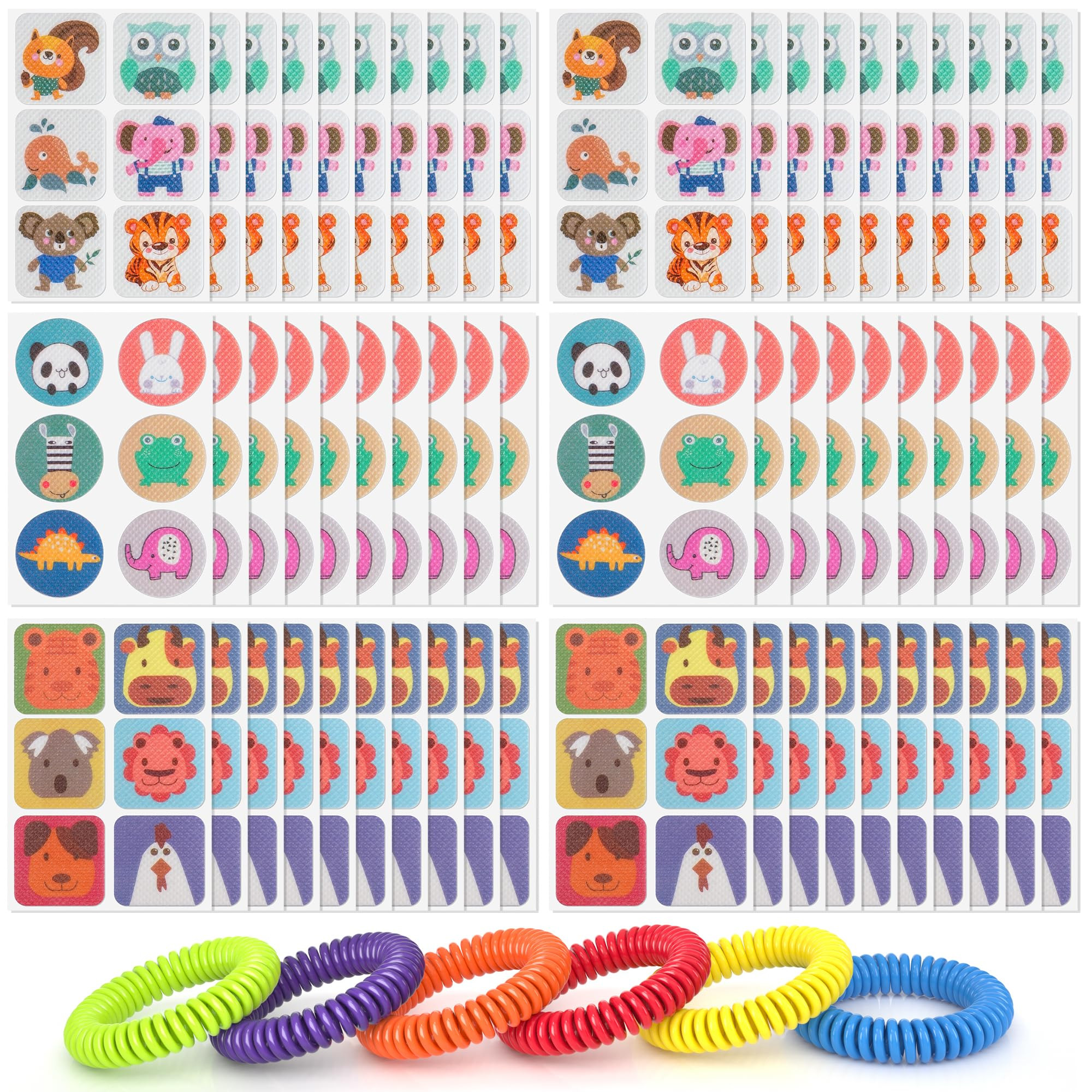 360 Pack Mosquito Repellent Stickers for Kids, with 6 Pack Mosquito Repellent Bracelets, Natural ... | Amazon (US)