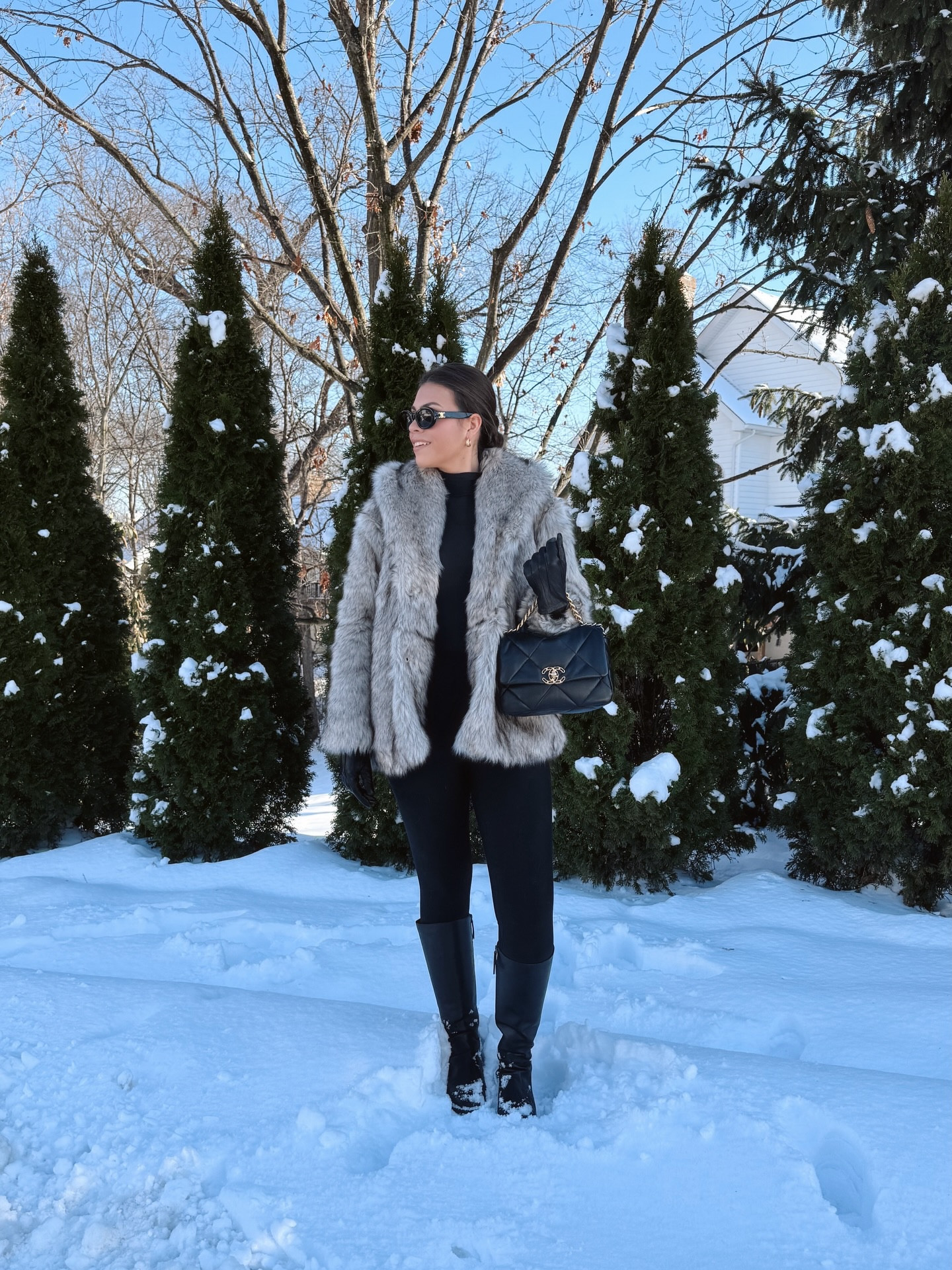 walking in a winter wonderland!!🤍☕️❄️🧦☃️

the first snowfall of the season is always so magical!! linked my outfit below! 

Sizing:
Coat - size Small
Mockneck Sweater - size Medium 
Leggings - size Medium long (tts and I am 5’10)
Boots - tts 

#LTKHoliday #LTKootd