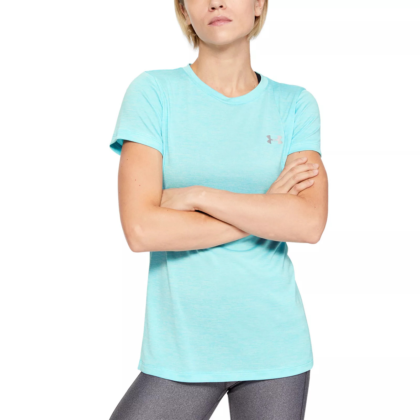 Women's Under Armour Tech Crewneck Tee, Size: XS, Med Blue | Kohl's