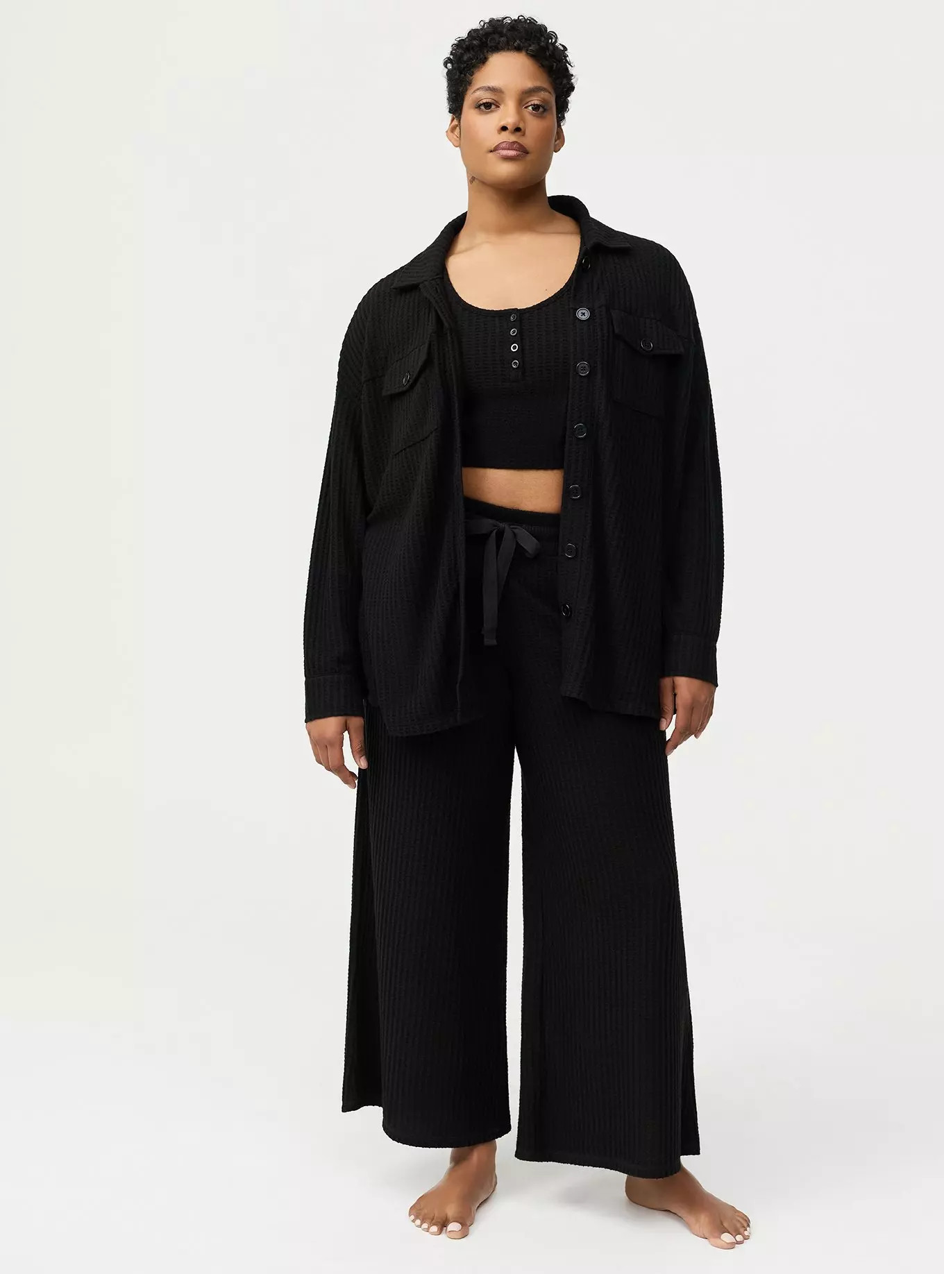 Waffle Oversized Lounge Shacket | Torrid (US & Canada)