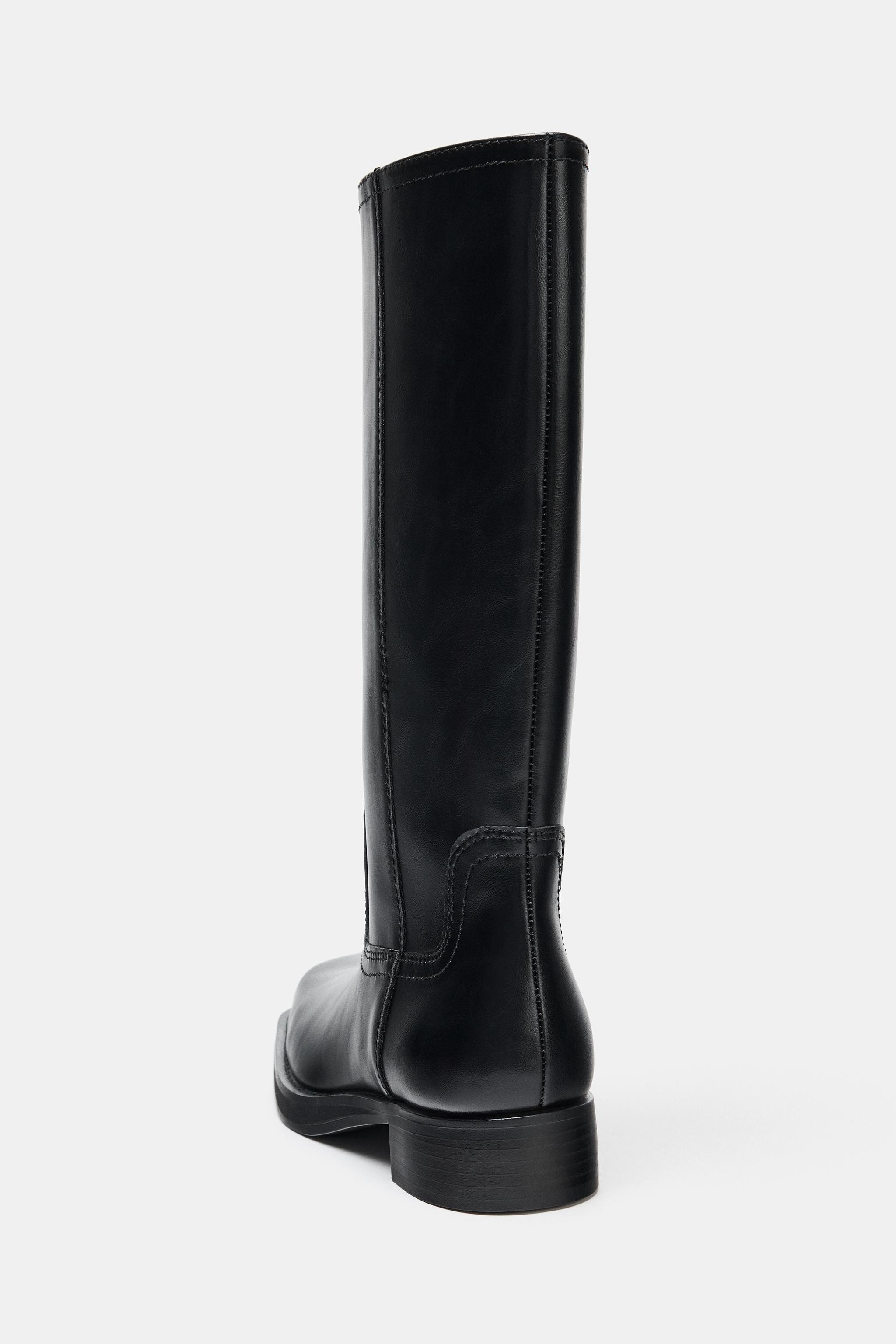 FLAT KNEE-HIGH BOOTS | Zara UK