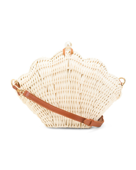 Seashell Rattan Crossbody | TJ Maxx