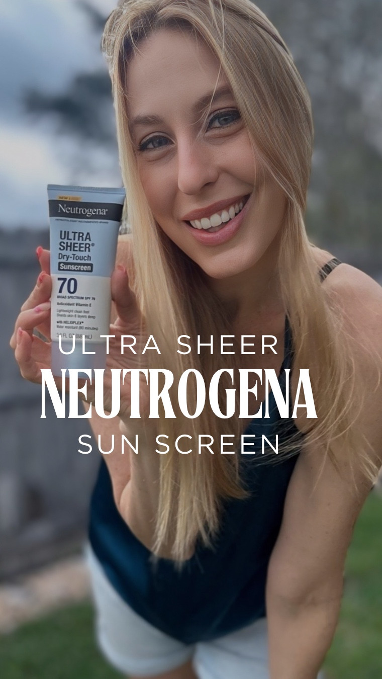 #AD sun is out so I will be keeping my @neutrogena ultra sheer lotion with me for all my sunny outdoor activities. 

☀️ it is perfect for festivals, games, gardening and beach days. It is a sunscreen you can’t feel  

It has an spf of 70 and it is water resistant for 80 minutes!!! 

Where will you keep yours this spring/summer? 

#UltraSheerSunscreen @neutrogena @amazon 