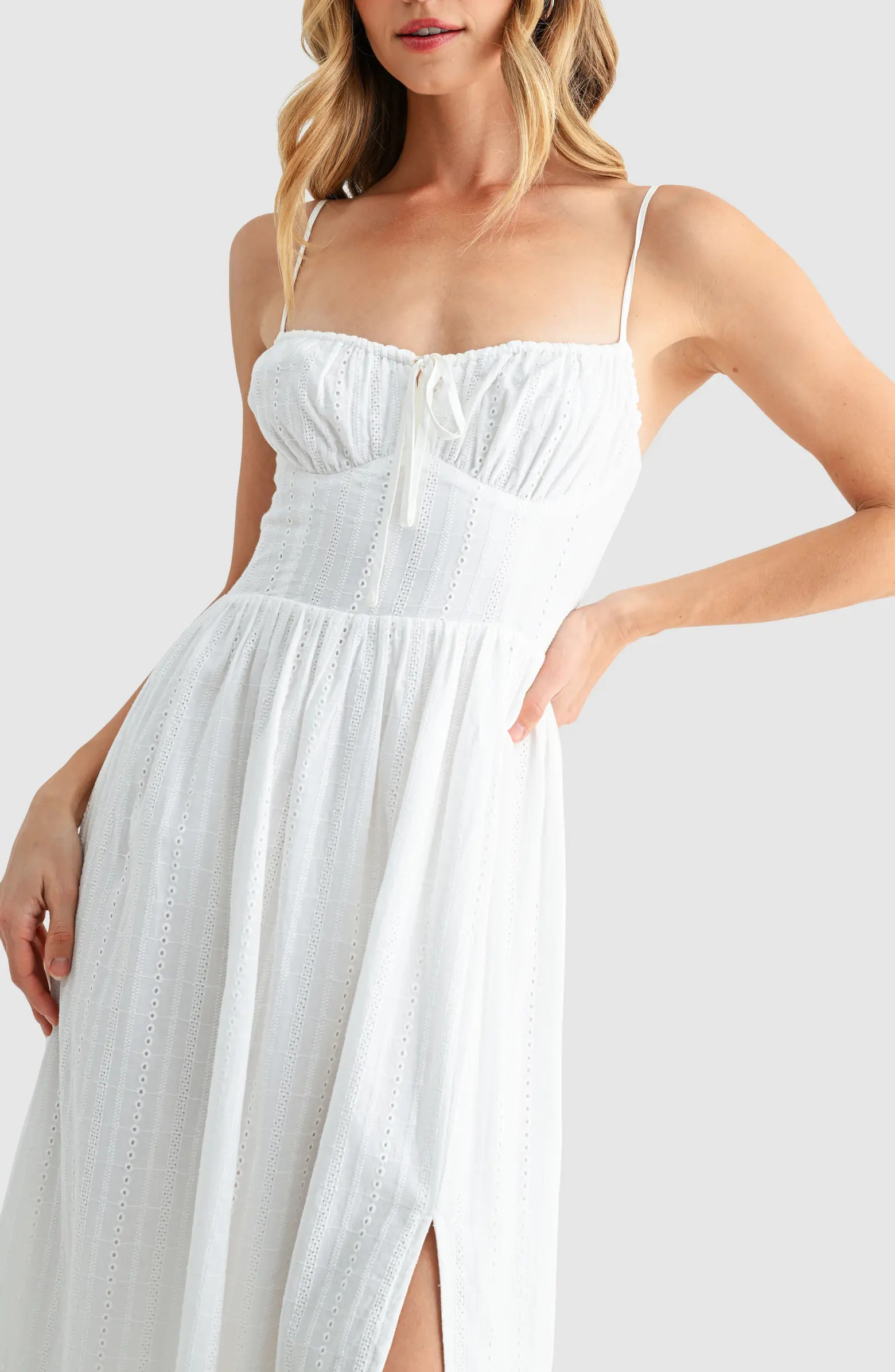 All in Favor Corset Midi Sundress | Nordstrom | Nordstrom