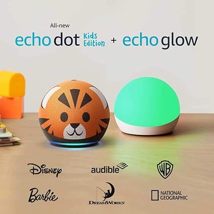All-new Echo Dot (4th Gen) Kids Edition + Echo Glow | Tiger | Amazon (US)