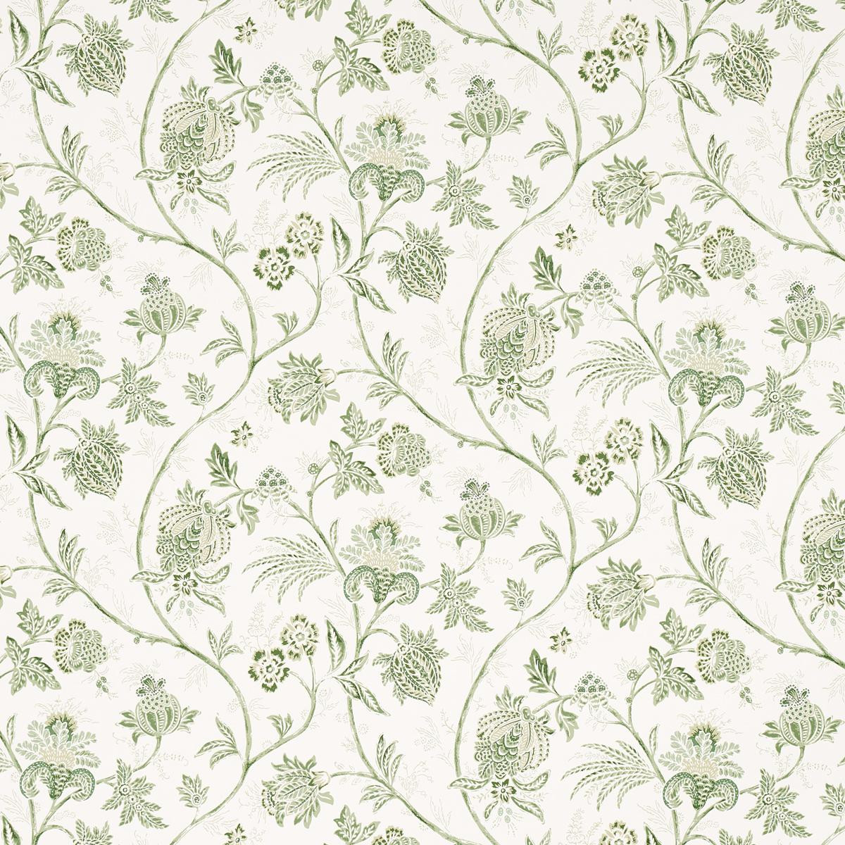 Schumacher Chinoiserie Vine Leaf Green Wallpaper | DecoratorsBest