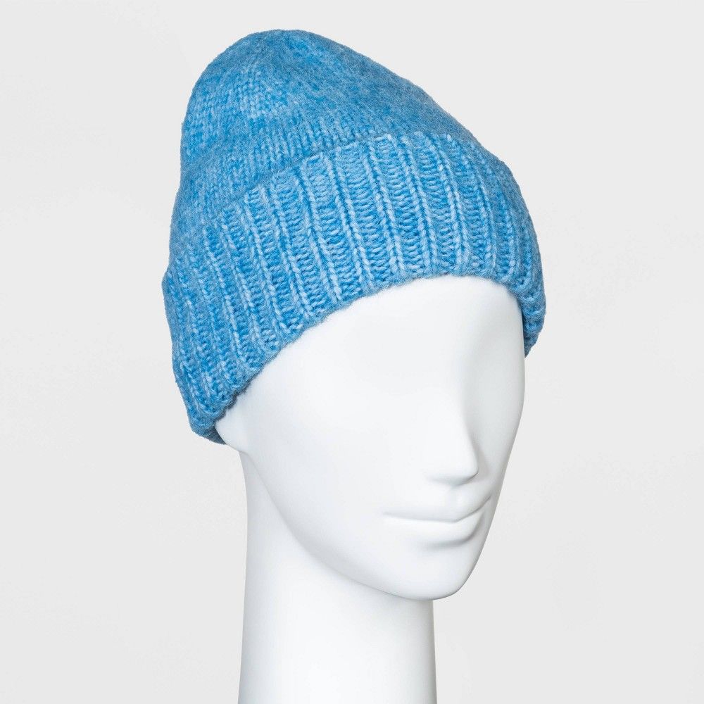Women's Knit Beanie - A New Day Blue One Size | Target