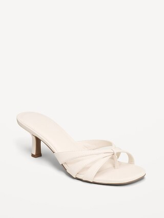 Strappy Kitten-Heel Sandals for Women | Old Navy (US)