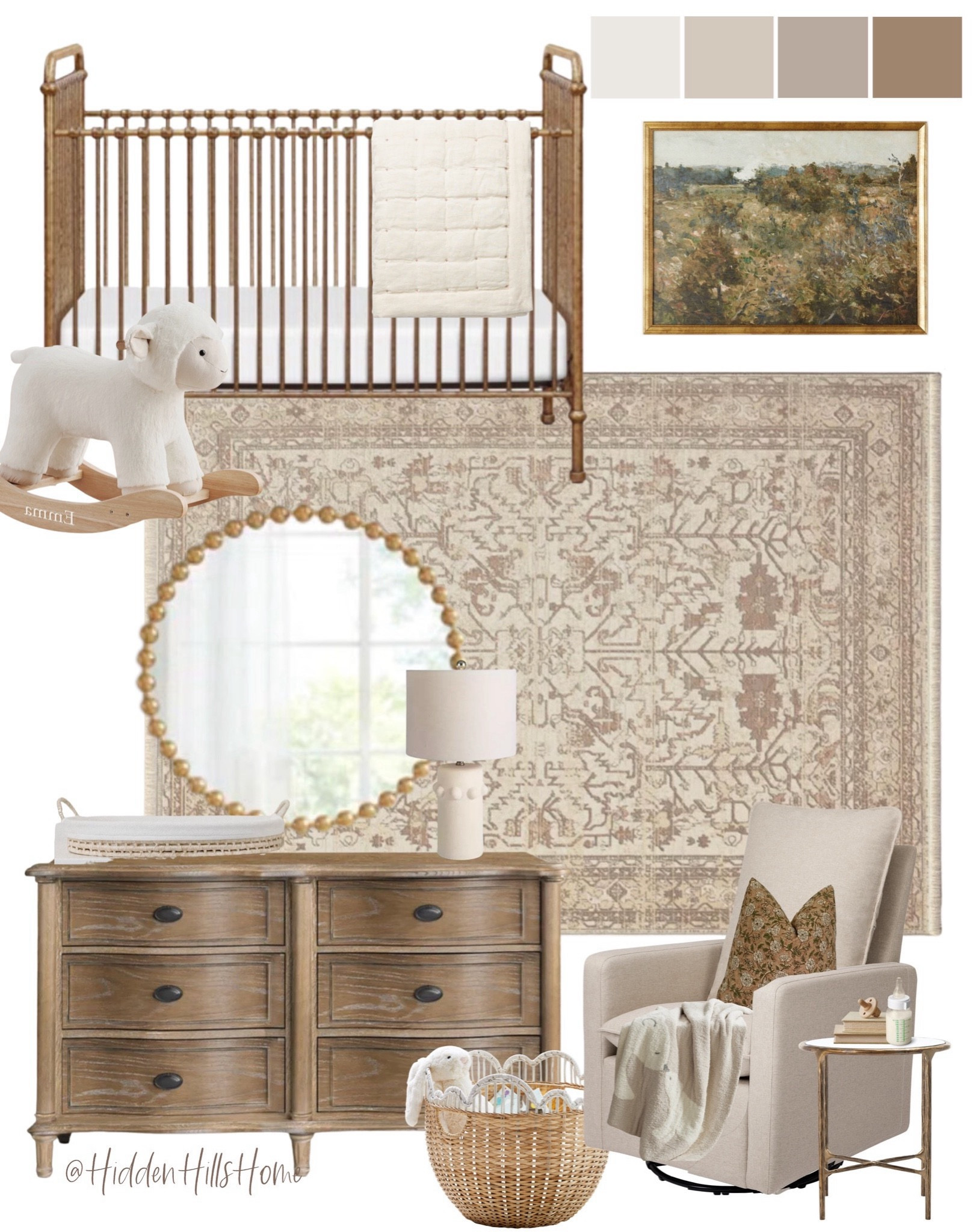 Vintage inspired girls nursery mood board, baby room design inspo, baby girls nursery mood board, neutral girls nursery #babyroom

#LTKBaby #LTKHome #LTKSaleAlert