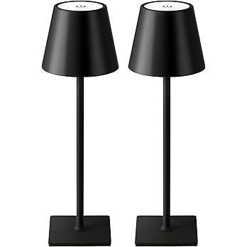 KDG 2 Pack Cordless Table Lamp, Portable LED Desk Lamps, 5000mAh Battery Operated, 3 Color Steple... | Amazon (US)