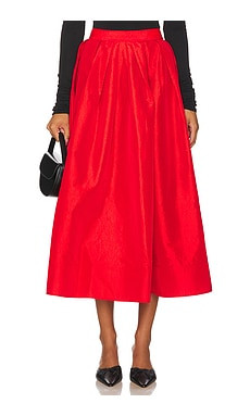 Free People Emilia Full Skirt in High Risk Red from Revolve.com | Revolve Clothing (Global)