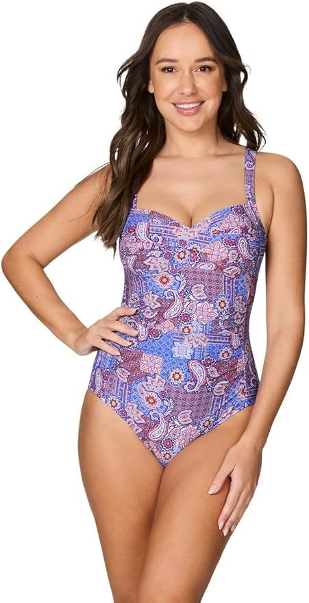 Nip Tuck Swim Paisley Bandana Joanne One Piece Womens Swimsuit | Amazon (US)