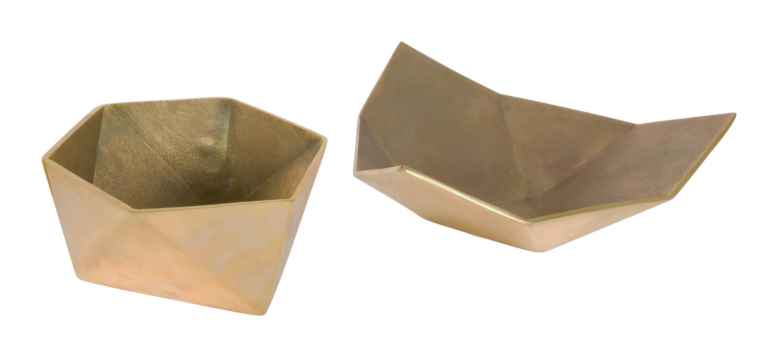 Brass Origami Bowls | Jayson Home