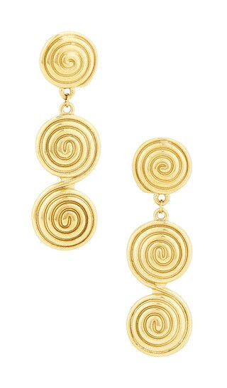 Swirl Earrings in Gold | Revolve Clothing (Global)