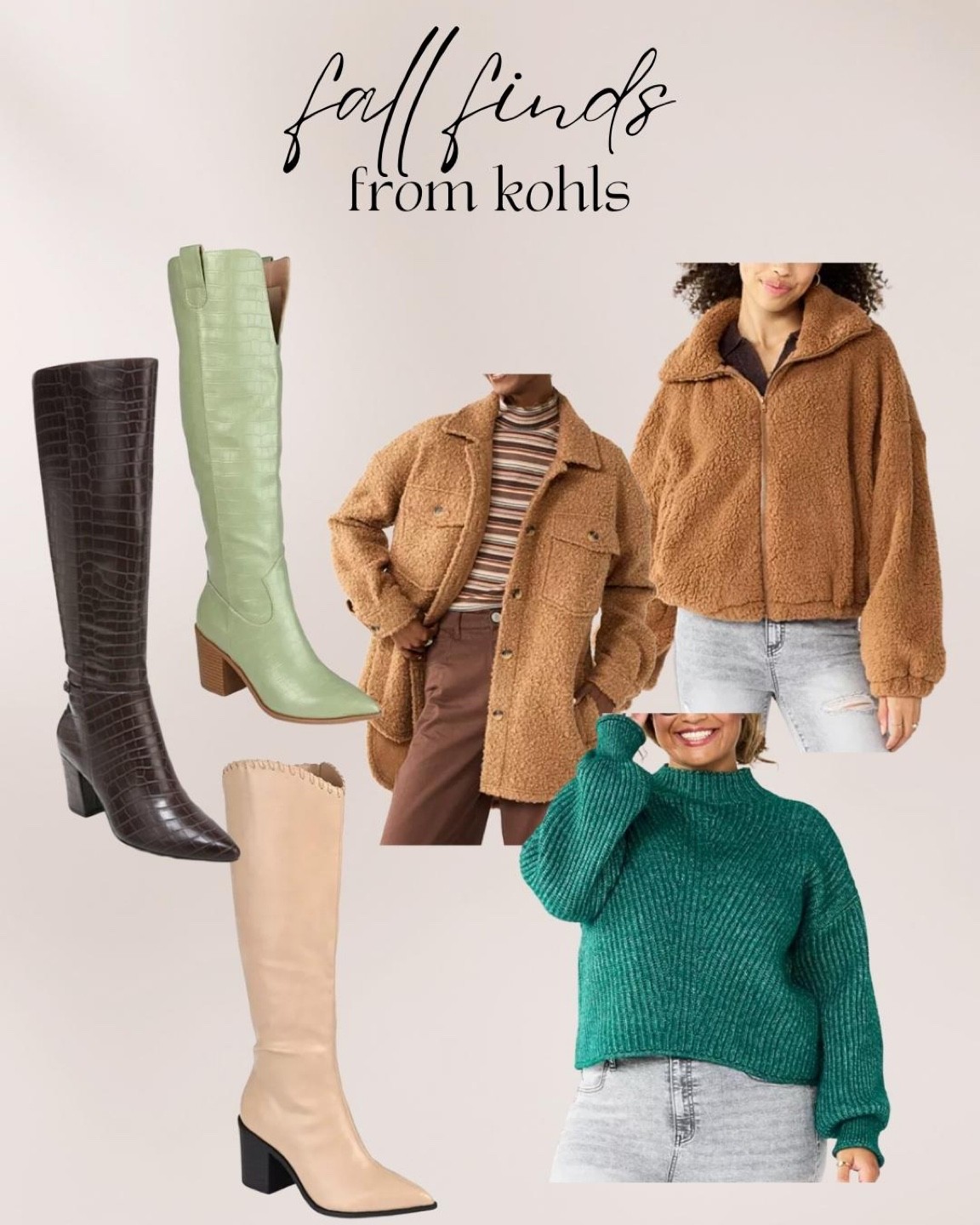 Some more of my kohl’s picks for fall! 

Fall fashion | knee high boots | Teddy jacket 

#LTKshoecrush #LTKSeasonal #LTKstyletip