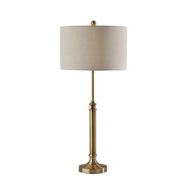 Adesso Antique Metal Barton Table Lamp | Bed Bath & Beyond