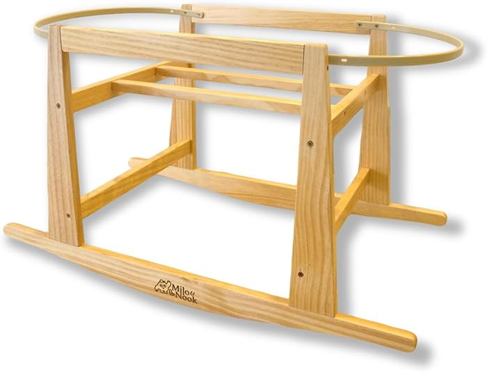 Baby Moses Basket Stand – Solid Pine Wood Structure, Sturdy, Safe & Light Weight, P... | Amazon (US)