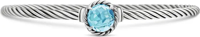 Petite Chatelaine® Bracelet in Sterling Silver with Semiprecious Stone, 3mm | Nordstrom