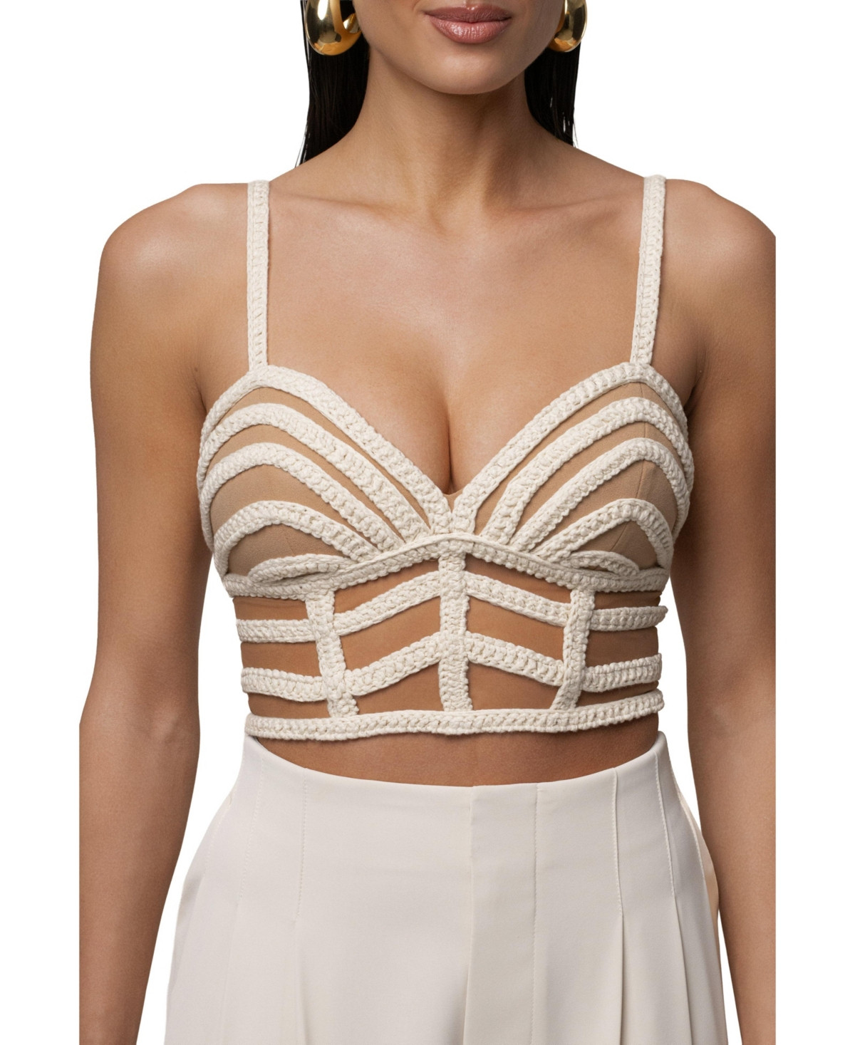 Jluxlabel Women's Serenity Bay Top - Ivory | Macy's