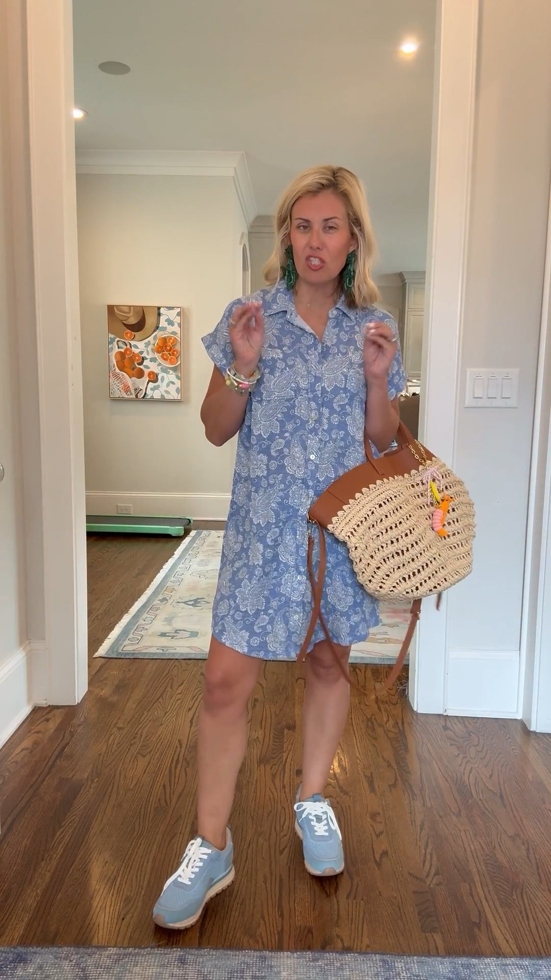 Such a cute dress!! This is a gauze material, which is so nice and lightweight. I’m in xs dress & 8 sneaker. 

*code Catherine20 at Allie + Bess

#LTKdayinmylife #LTKmomlife #LTKSaleAlert