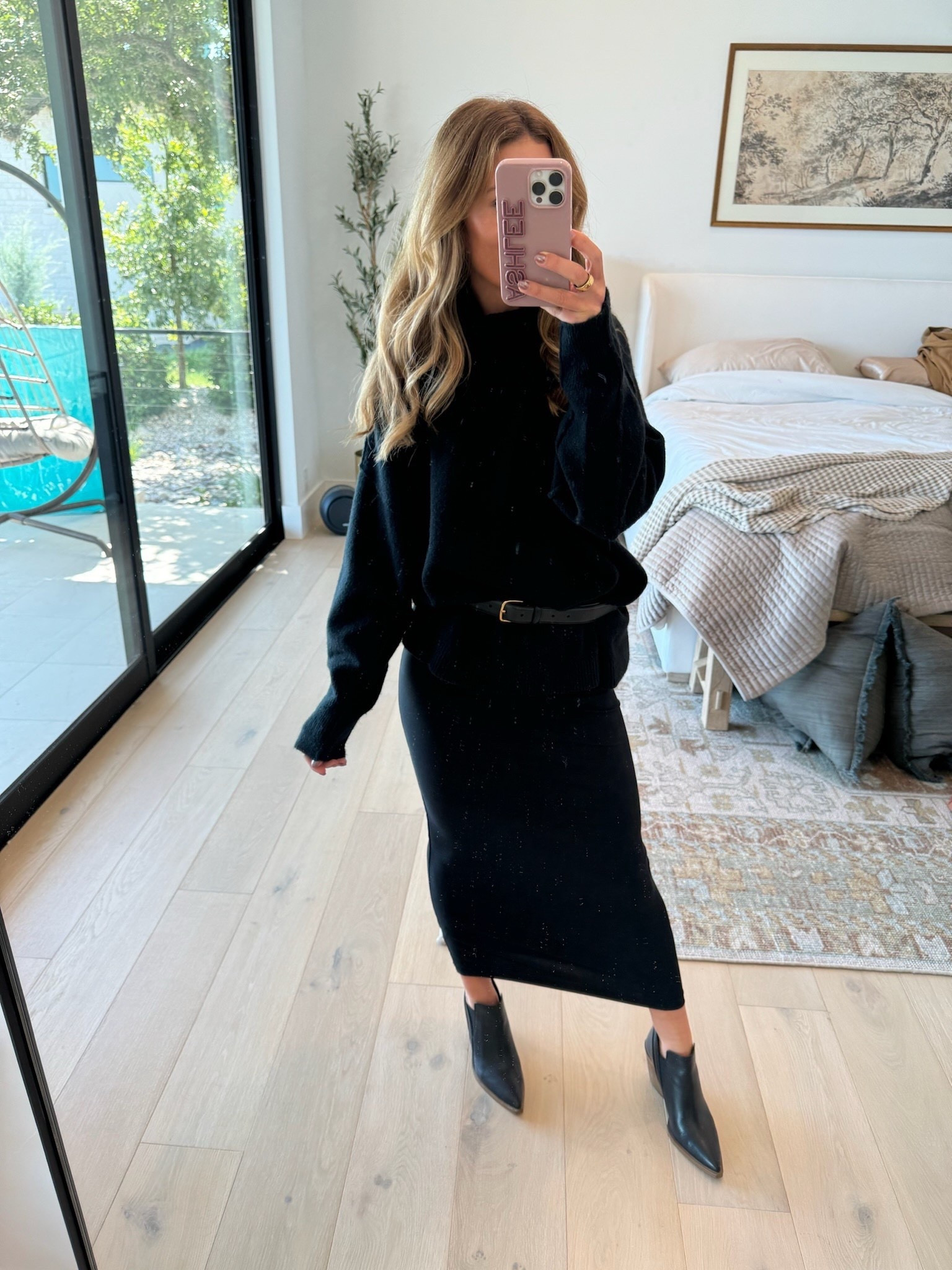 Winter outfit ❄️ Styling the cutest dress for fall/winter! I added a sweater, belt and booties! 
Pumiey dress
Amazon sweater/pullover 
Revolve belt 
Booties are old, but I linked similar from Vici! 

Comment SHOP below to receive a DM with the link to this post on my LTK ⬇ https://liketk.it/4SkPE

#LTKootd #LTKPetite #LTKOver40