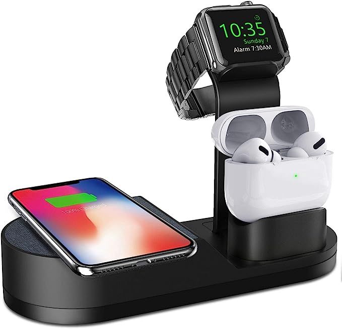 Deszon Wireless Charger iWatch Stand Compatible with iWatch Series 7 SE 6 5 4 3 2 1, AirPods Pro/... | Amazon (US)