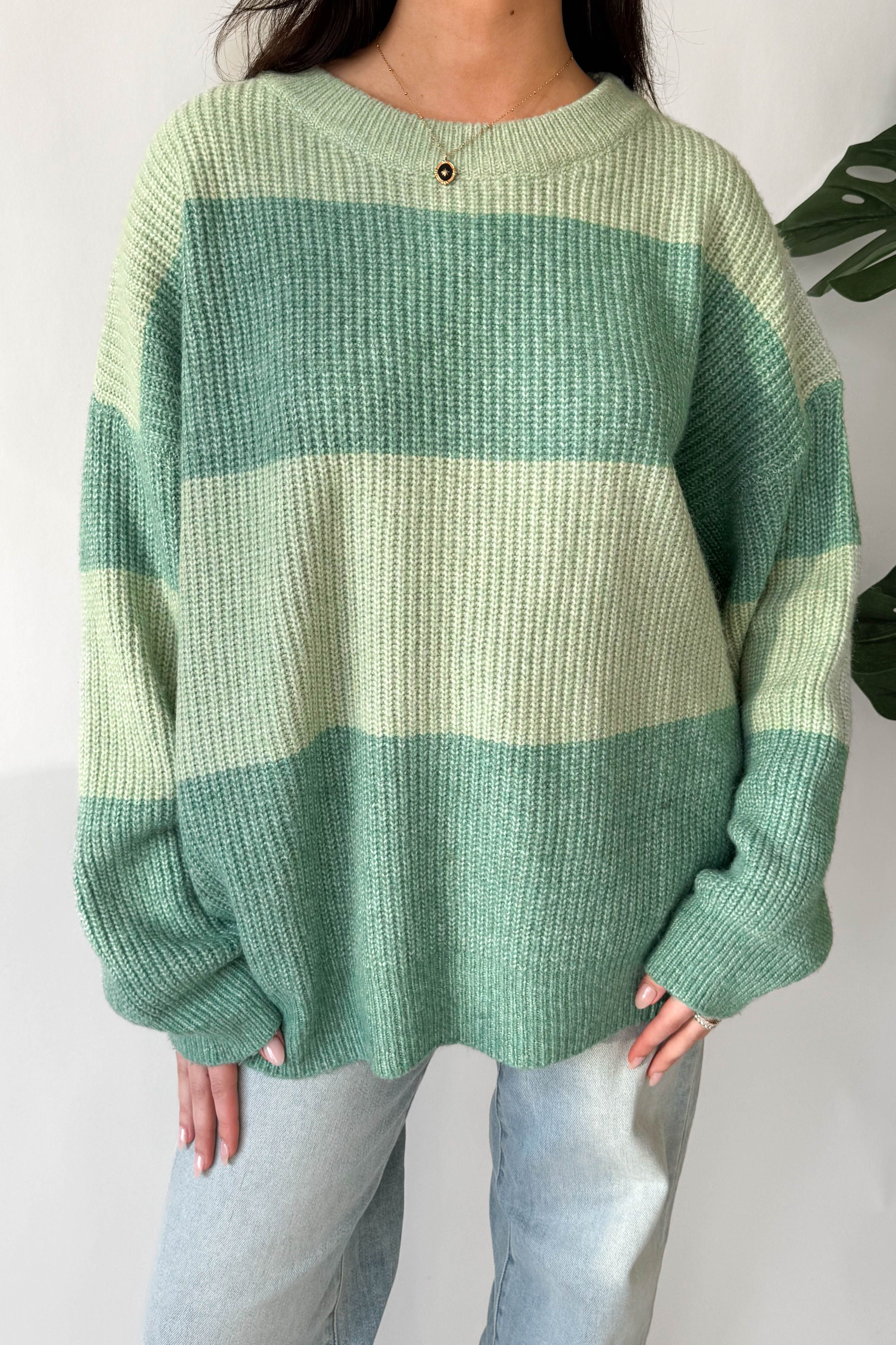 Without You Sweater in Green | Grey Bandit