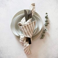 Linen Napkins. Striped Napkins. Rustic Table Decor. Cloth Napkins . Napkin. Wedding | Etsy (US)