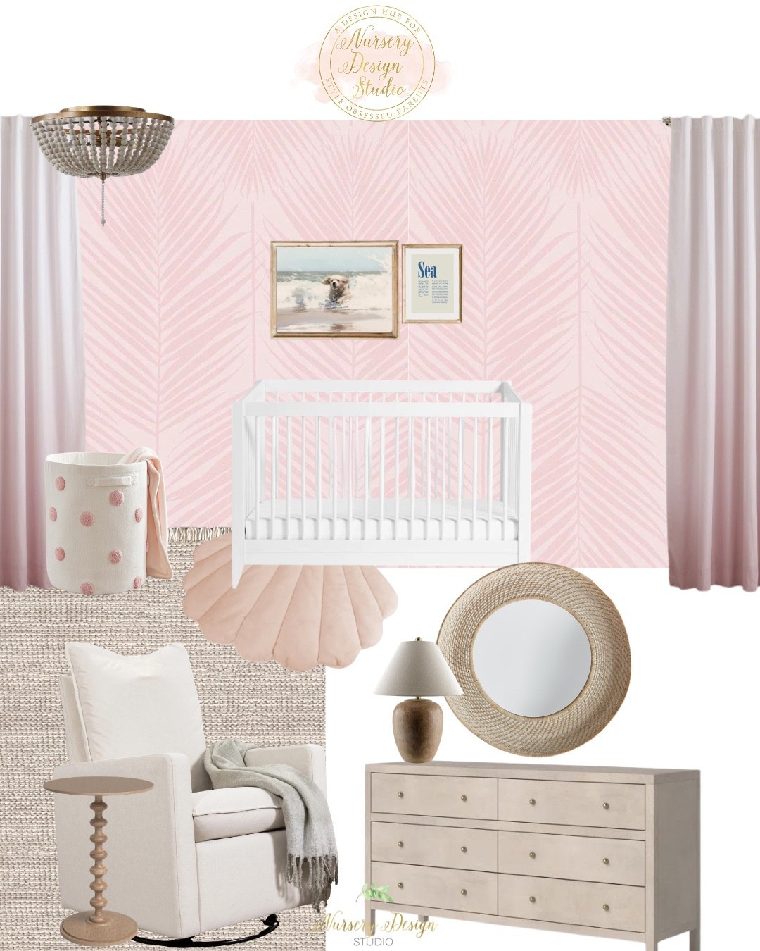 Pink coastal nursery 

#LTKBump #LTKKids #LTKBaby