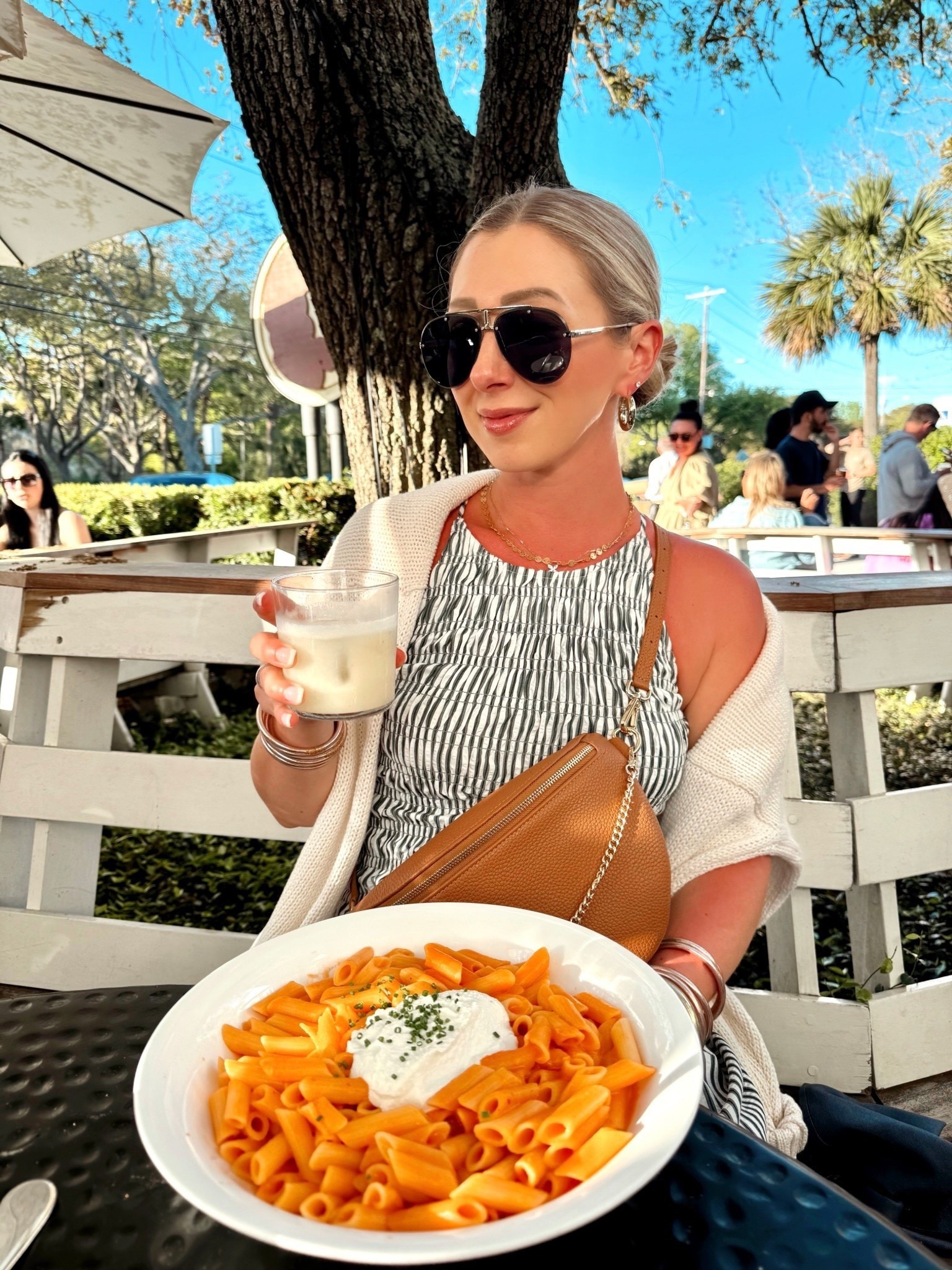 If you’re going to Sullivans Island 🌴 this Summer, add Obstinate Daughter to your must try for dinner! 🫶🏻🍝🍹 This is their Radiatore pasta and it is HEAVENLY —BONUS it can be made gluten free! 👏🏻 Drink is called “All Hands on Deck” and is pure PERFECTION! 🩷 Swipe right to see almost this exact photo from last year 😜 (thinking I’ll need to make this a yearly tradition)👌🏻

Beach vacation, dinner OOTD, summer outfits, summer fashion 

#LTKootd #LTKdayinmylife #LTKTravel
