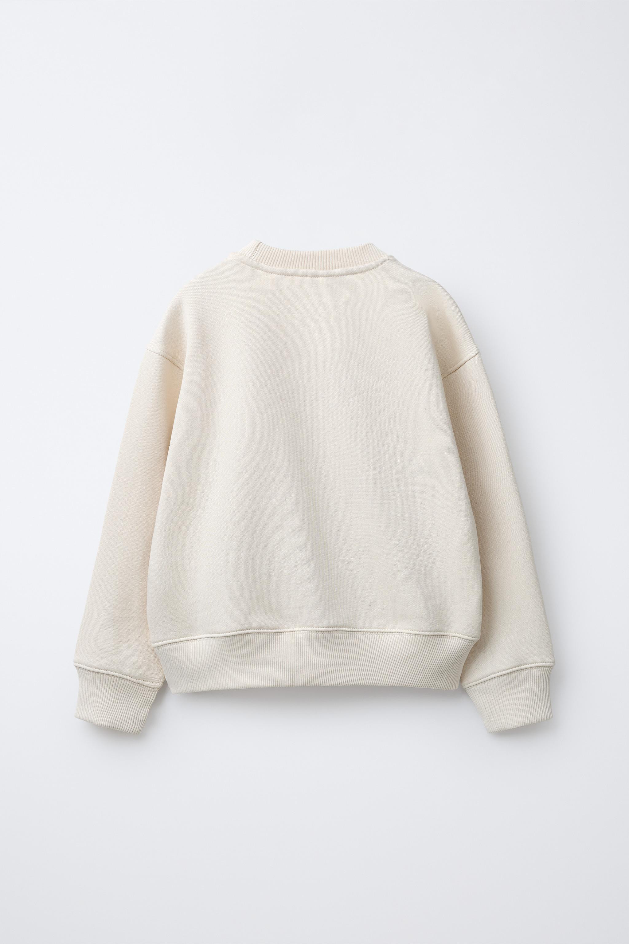 TEXT AND LABEL SWEATSHIRT | Zara US