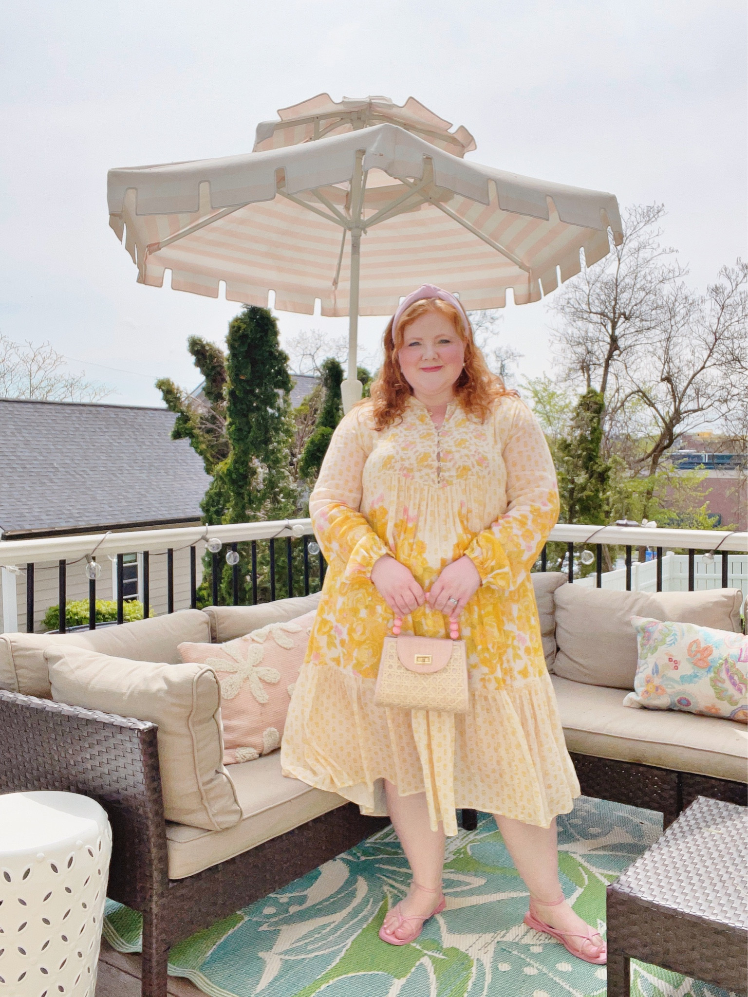 Let’s style this Yellow Rose Boho Midi Dress #gifted from @spell! Available up to size 3XL, I’m wearing the XXL and it just fits through my 47” bust. The colors in this positively ✨glow✨ for an easy summer dress that’s as lovely as it is comfy. Shop it over on my LTK!🛍️When you shop through my links, the brand sends me a small commission at no additional cost to you, so it’s a great way to support my content while you shop. Thank you!😘

OUTFIT DETAILS:

✨Dress c/o @spell #spellbyronbay
✨Pink Woven Bag c/o @soliandsun 
✨Headband @officialbellashop 
✨Earrings c/o @spartina449 
✨Sandals @stevemadden via @nordstrom



#LTKSeasonal #LTKcurves #LTKtravel