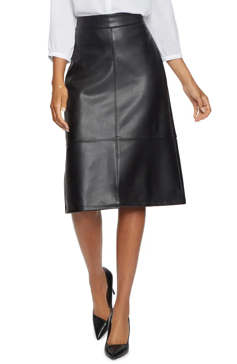 Faux Leather A-Line Skirt | Nordstrom