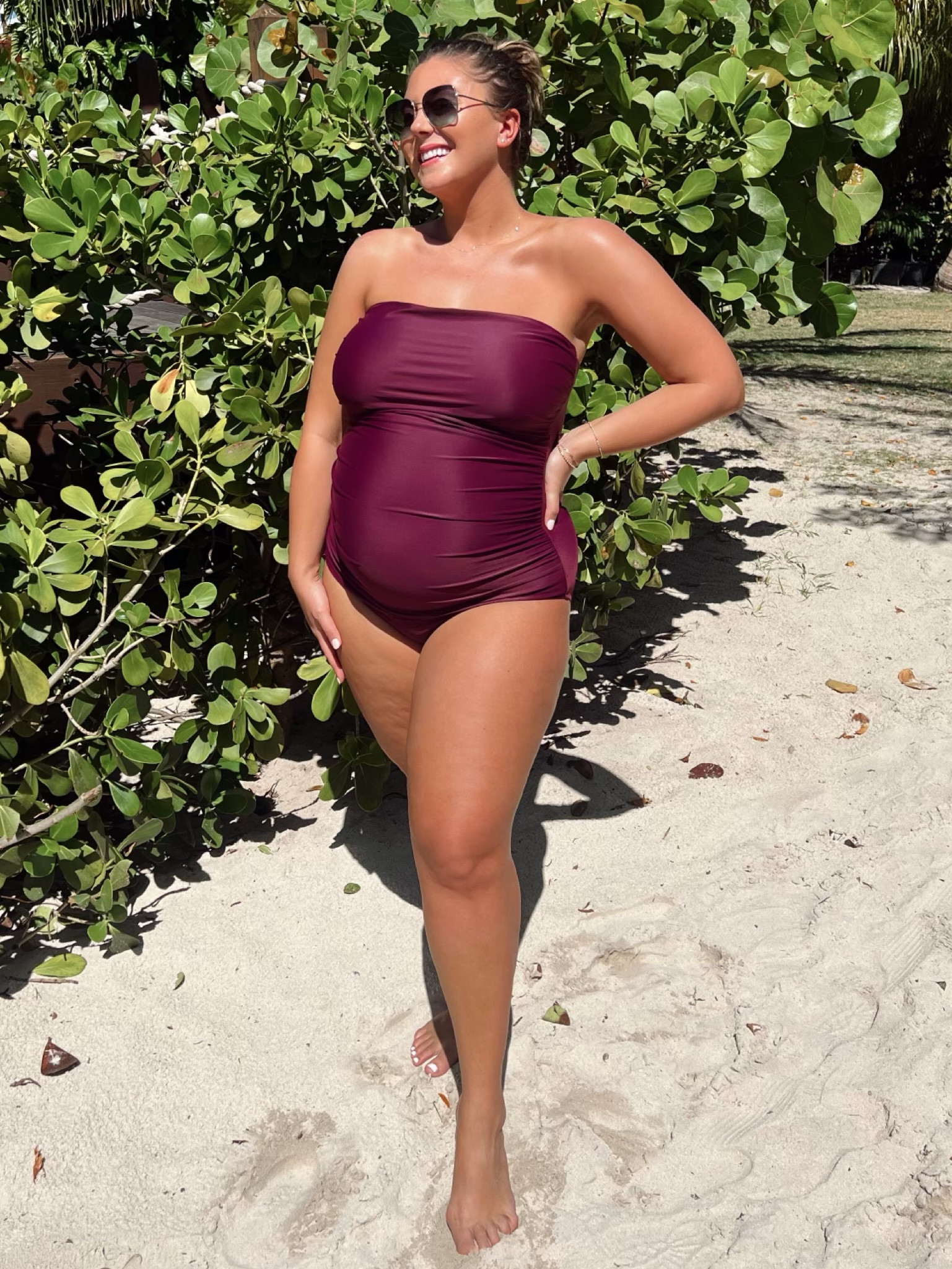 J.Crew swimsuit I tried in long torso (non-maternity). Wearing my pre-pregnancy size 16. 

#LTKcurves #LTKbump #LTKSeasonal