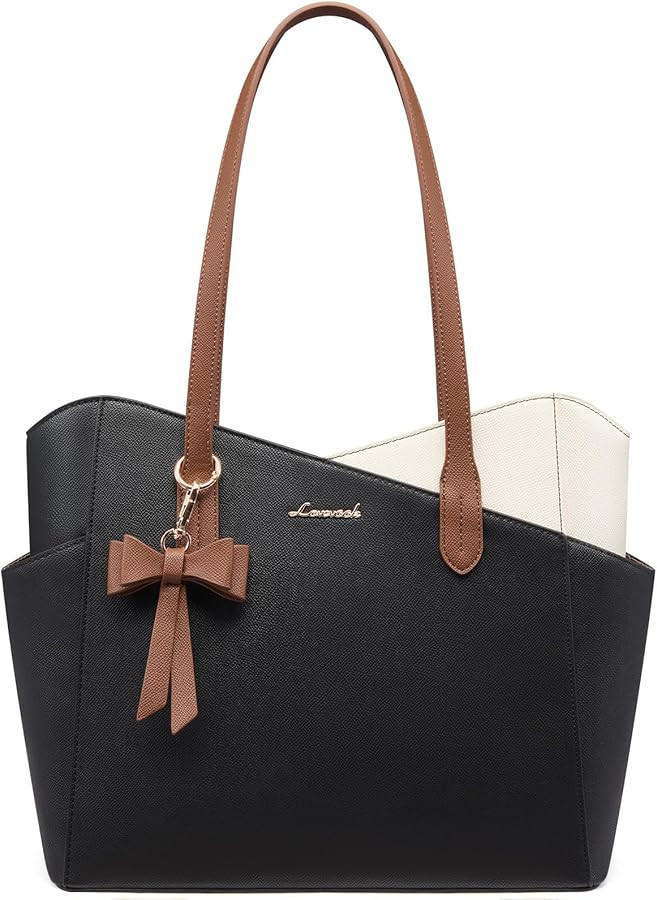 LOVEVOOK Small Tote Purse for Women, 2026 Structured PU Leather Handbags with Top Handle, Elegant... | Amazon (US)
