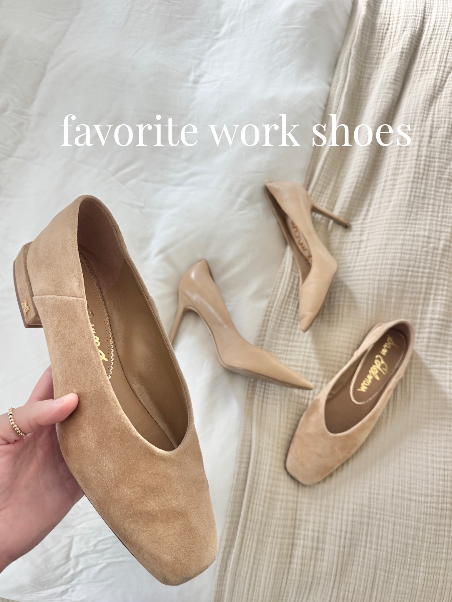 Work shoes
Nude heeled flats
Nude heels

#LTKOver40 #LTKWorkwear