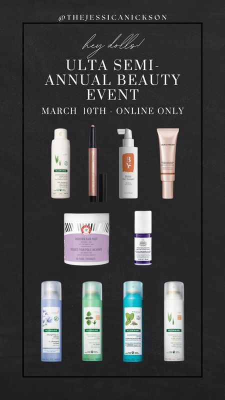 Ulta Semi Annual Beauty Event sale picks for March 10th - online only picks!🩷🩷
That entire bottom row are vegan, sustainable dry shampoos! All made with clean ingredients! 
The Kiehl’s retinol i have heard is amazing!🥰

#LTKsalealert #LTKbeauty #LTKfindsunder100
