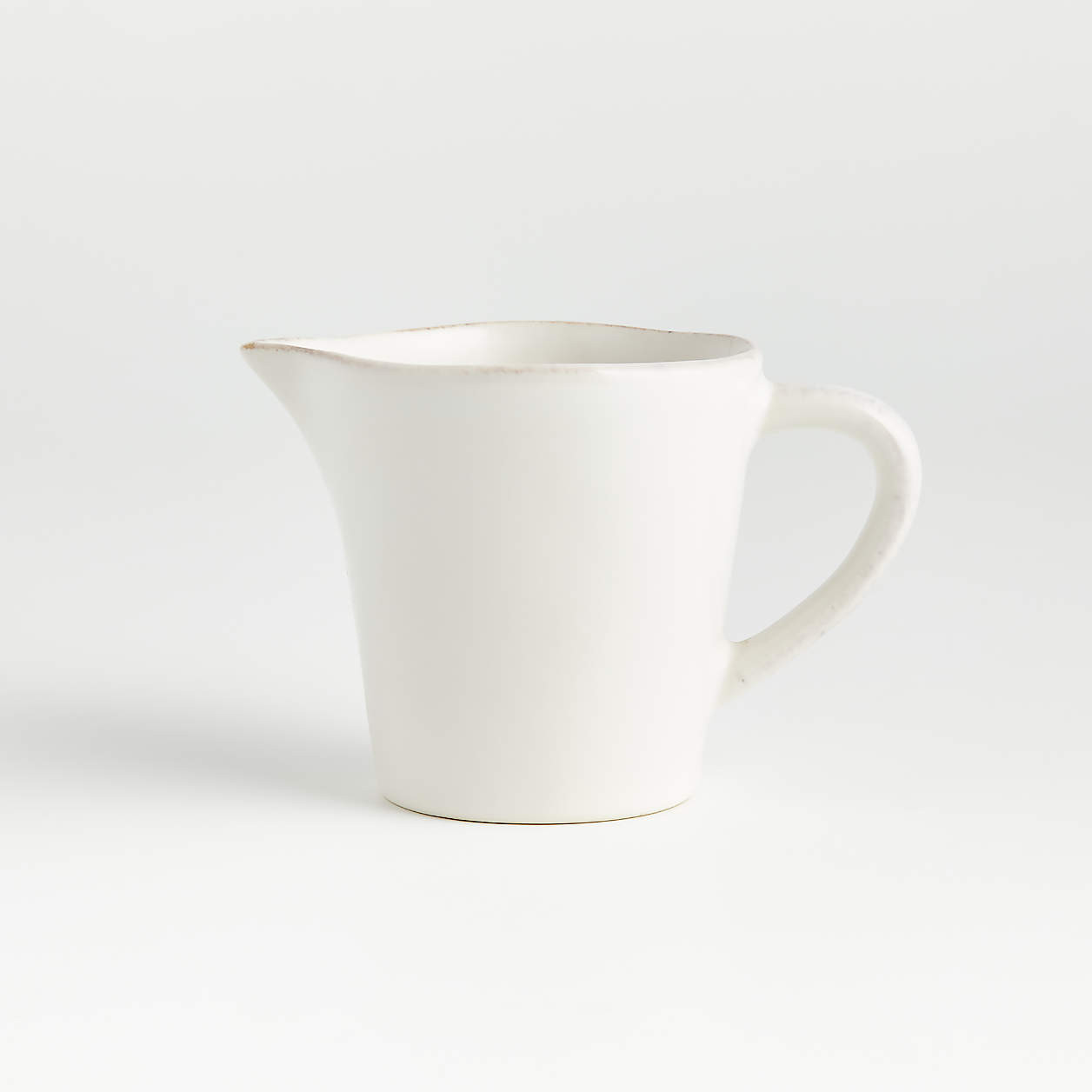Marin White Stoneware Creamer + Reviews | Crate & Barrel | Crate & Barrel
