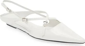 Fax Pointed Toe Slingback Flat (Women) | Nordstrom