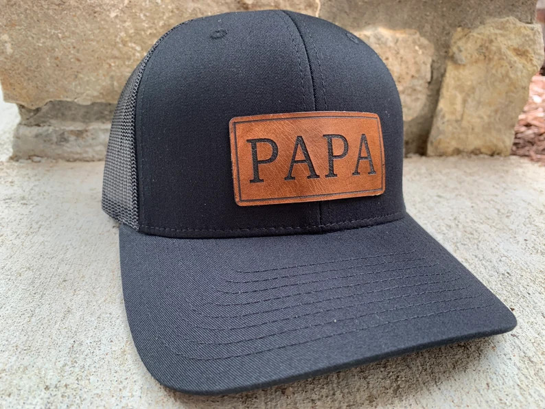 Fathers Day Papa Hat REAL LEATHER Gift for New PAPA New | Etsy | Etsy (US)