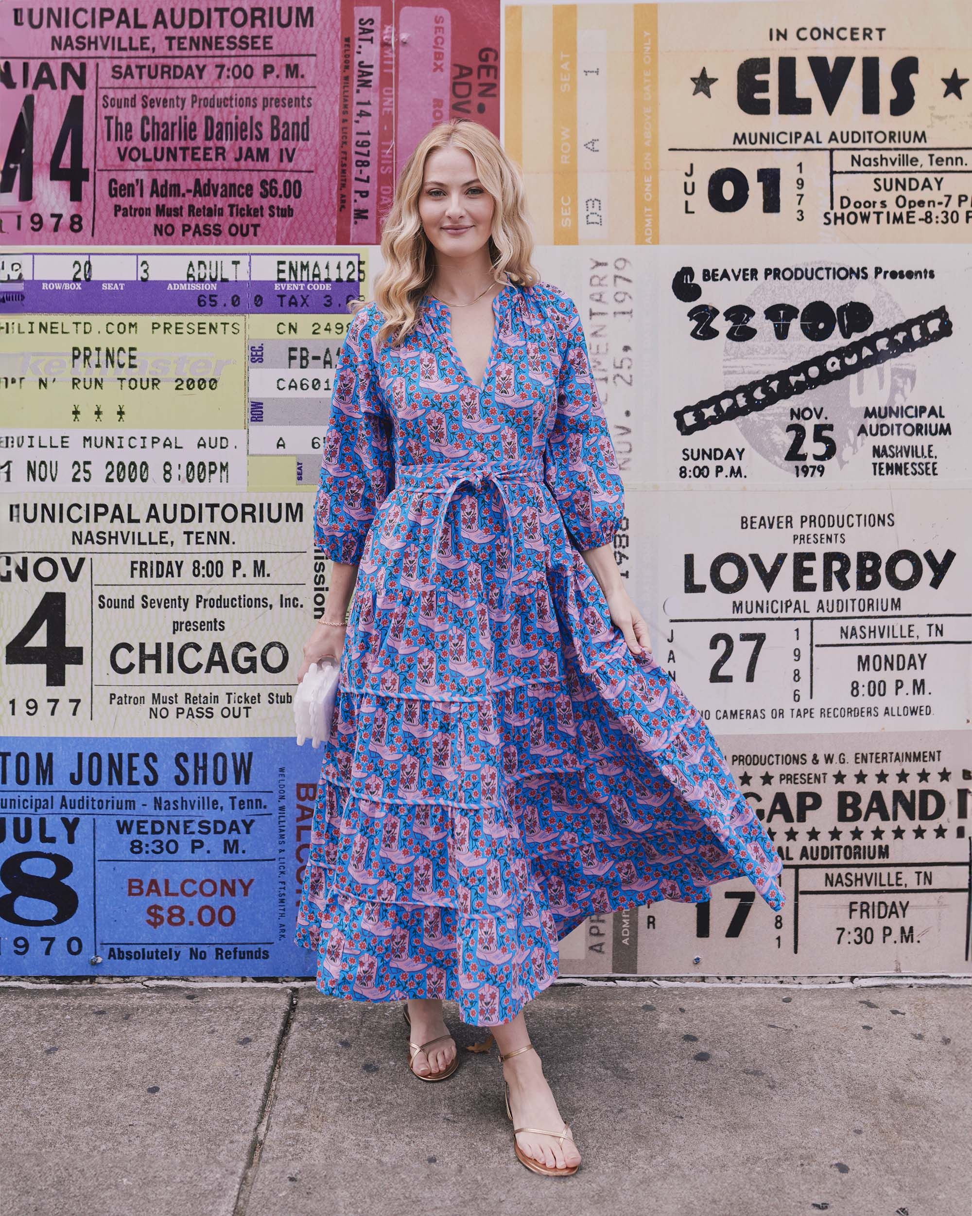 Rhinestone Cowgirl - Main Street Dress - Blue Jean | Printfresh