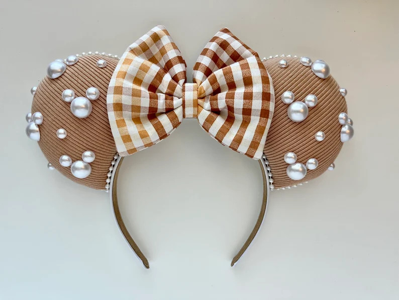 Halloween Fall Pearl Inspired Mouse Ears Mickey Ears Headband - Etsy | Etsy (US)