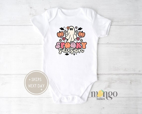 Spooky Season Onesie®  Retro Halloween Bodysuit  Fall Baby - Etsy | Etsy (US)