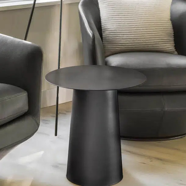 Mid Century Modern Metal Single Round Coffee Table | Wayfair North America