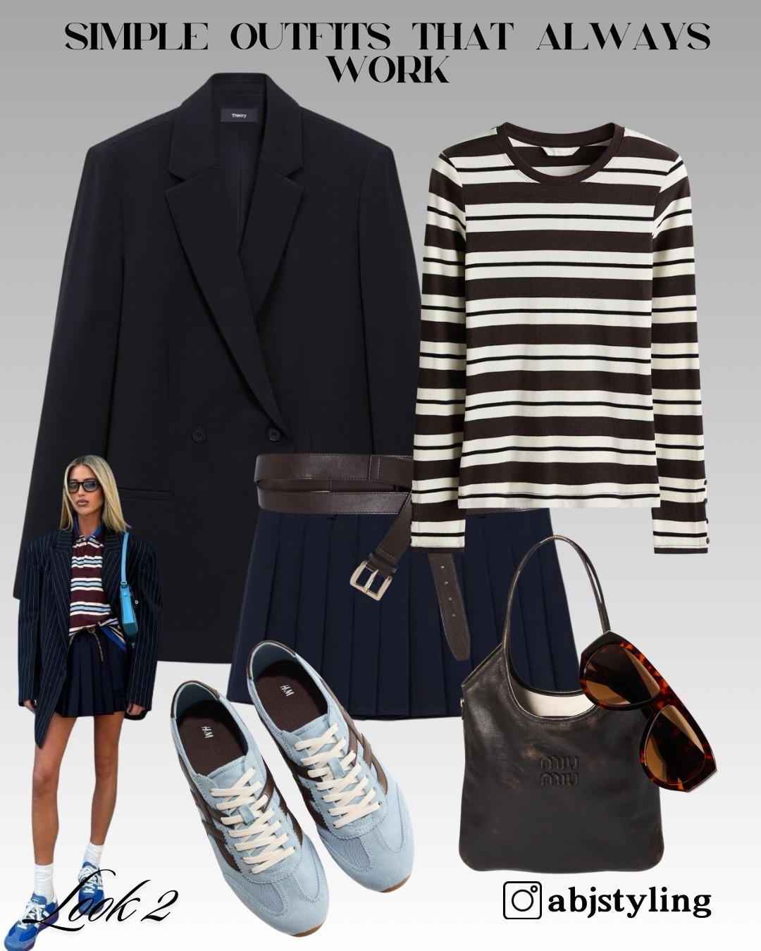 A slightly more relaxed version of the same formula.

Switching the skirt for trousers and adding sneakers makes it feel more off-duty while still looking put together.

Styling tip:
Mix smart (blazer) with casual (trainers) — that contrast is what makes the outfit feel modern.

#LTKspring #LTKstyletip #LTKuk