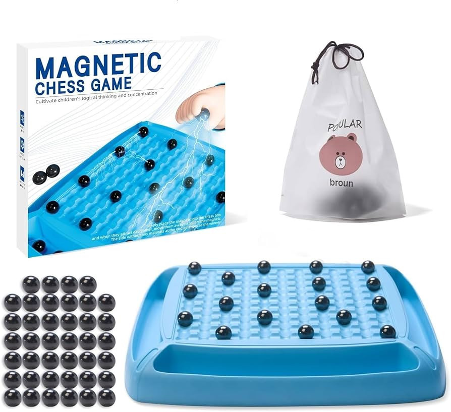 Magnet Game, Magnetic Game Fun Family Board Games for Kids and Adults, Magnet Chess Game 40Pcs, T... | Amazon (US)