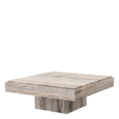 Coffee Table Sartoria Silver Travertine | Perigold