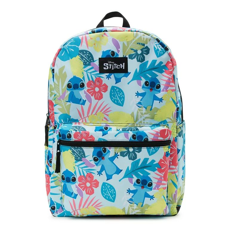 Disney Lilo and Stitch Tropical Floral 17" Laptop Backpack, Blue | Walmart (US)