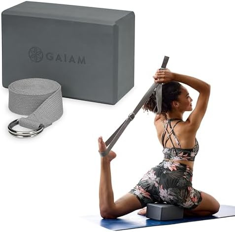 Gaiam Yoga Block - Supportive Latex-Free Eva Foam - Soft Non-Slip Surface with Beveled Edges for ... | Amazon (US)