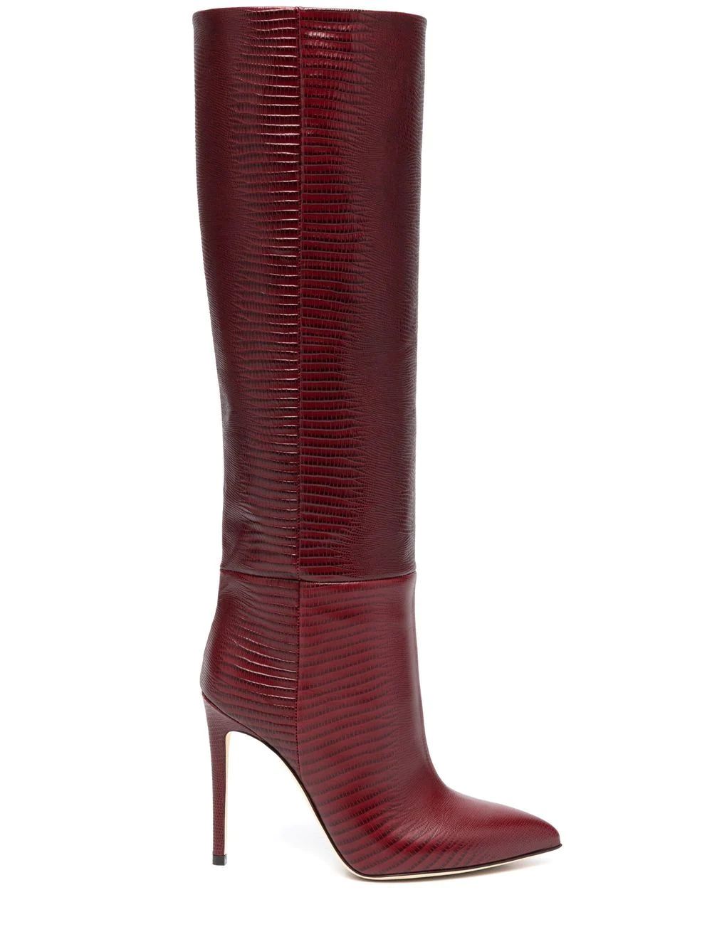 Paris Texas lizard-effect 105mm Knee Boots - Farfetch | Farfetch Global